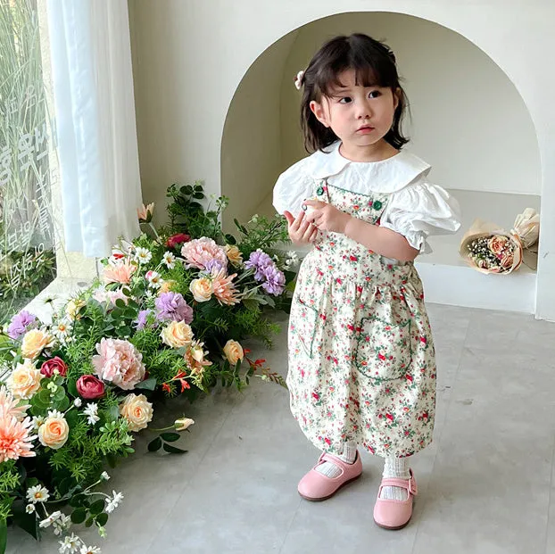 Baby Kid Girls Flower Print Dresses