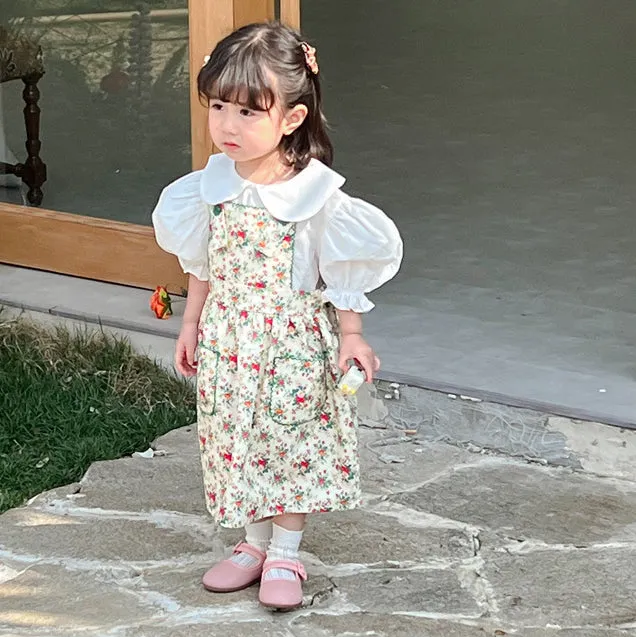 Baby Kid Girls Flower Print Dresses