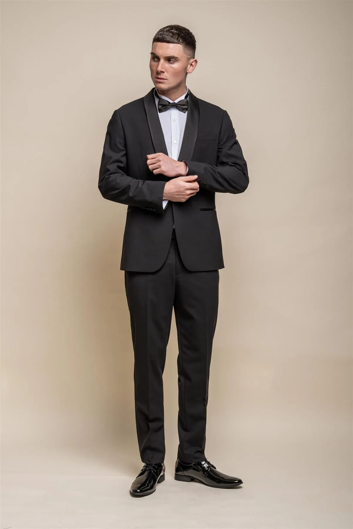 Aspen Black Two Piece Suit