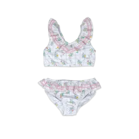 Brandy Two Piece Swimsuit - Wilmington Wildflower Windowpane