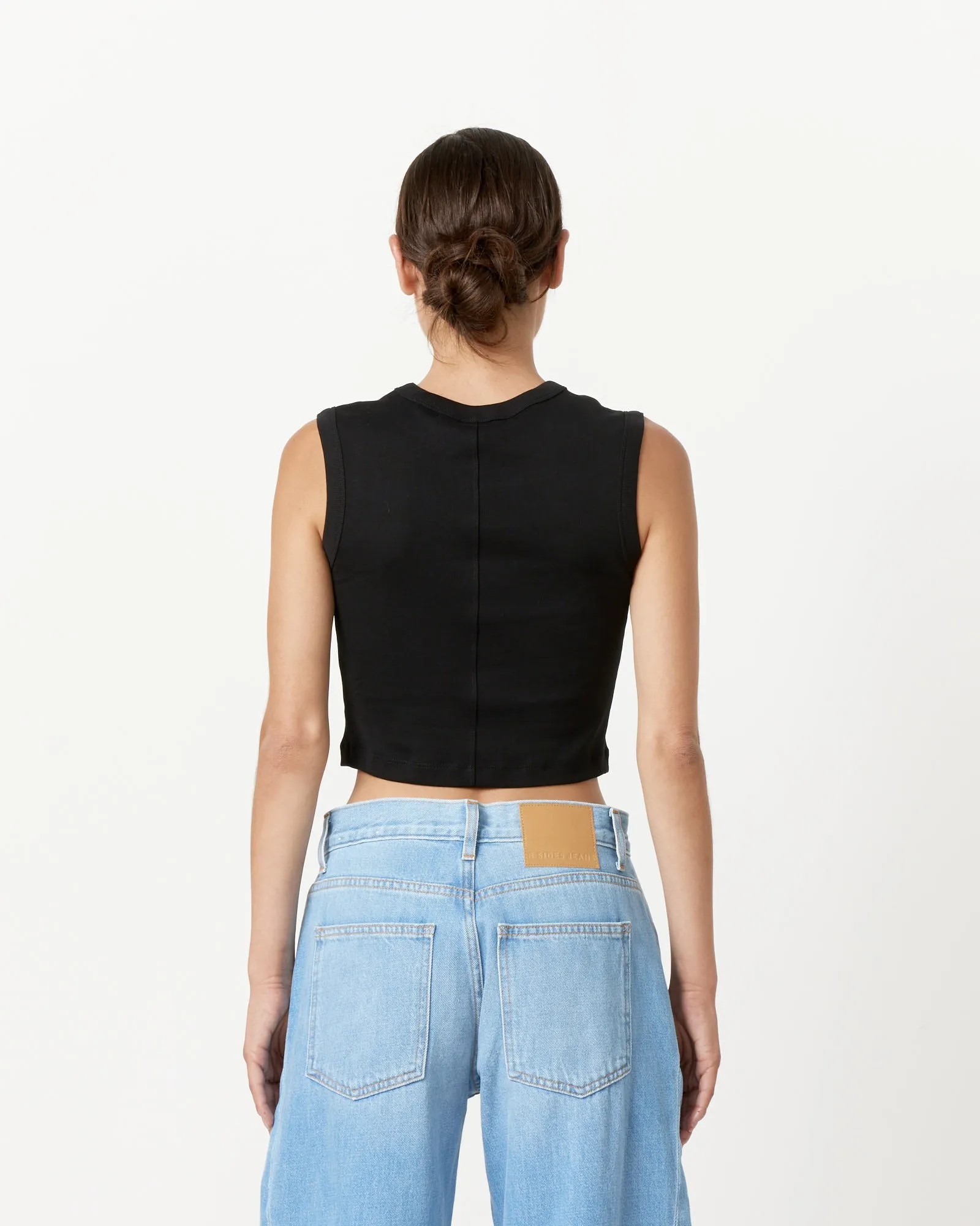 Esme Crop Tank in Black