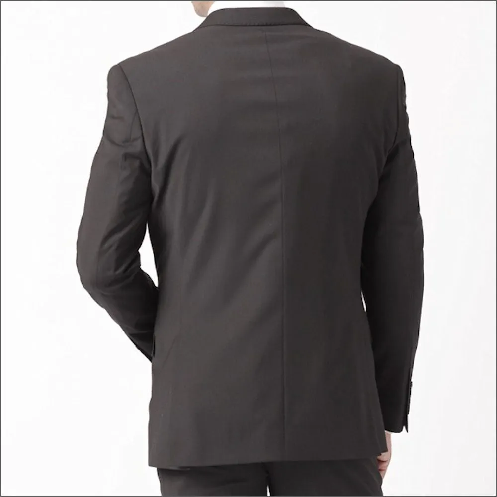 Brook Taverner Cassino Black Fashion Fit Washable Crease Resistant Suit***