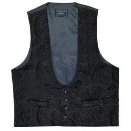 Black Scoop Evening Tuxedo Waistcoat