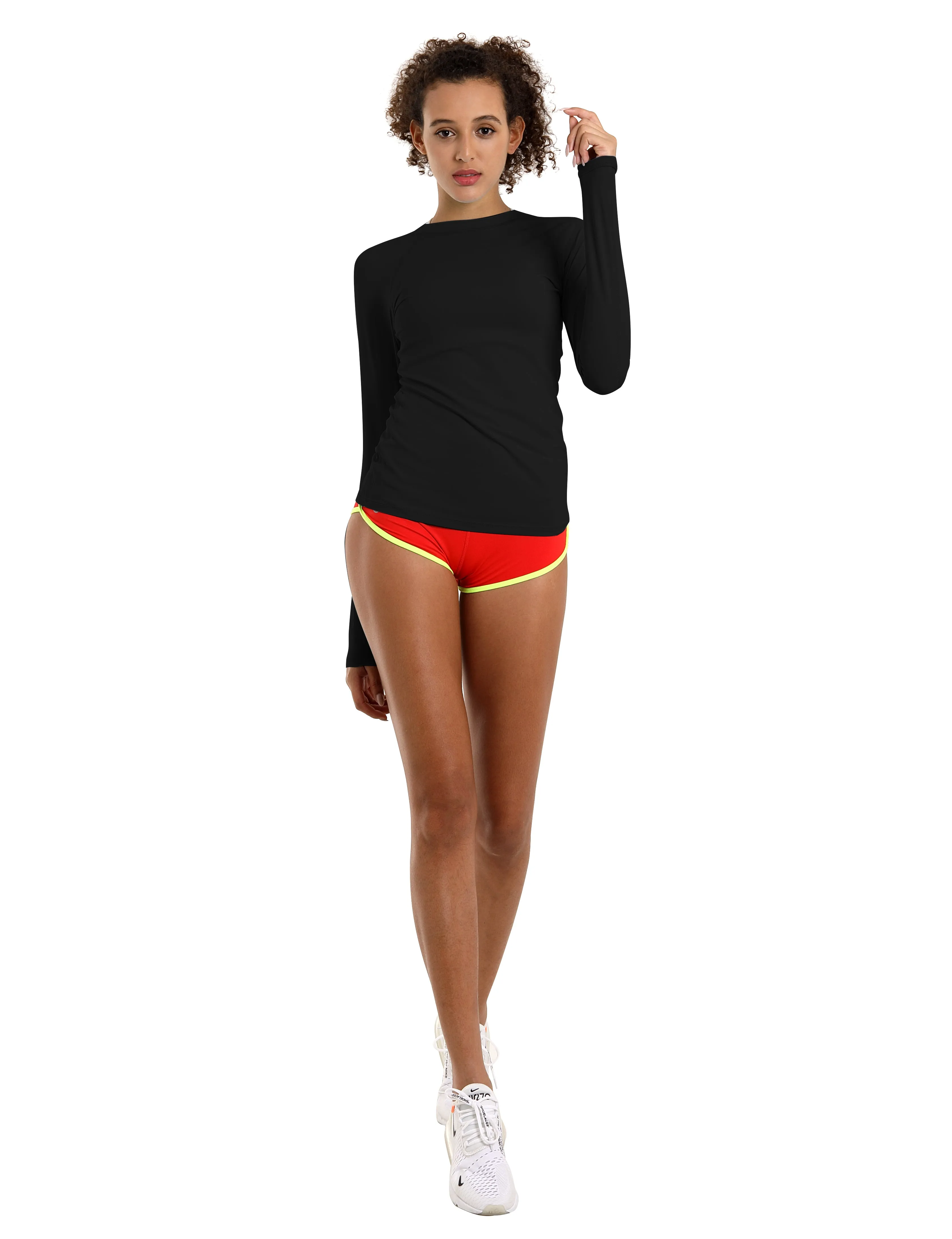 BUBBLELIME 84P/16S Long Sleeve Rashguard for Women