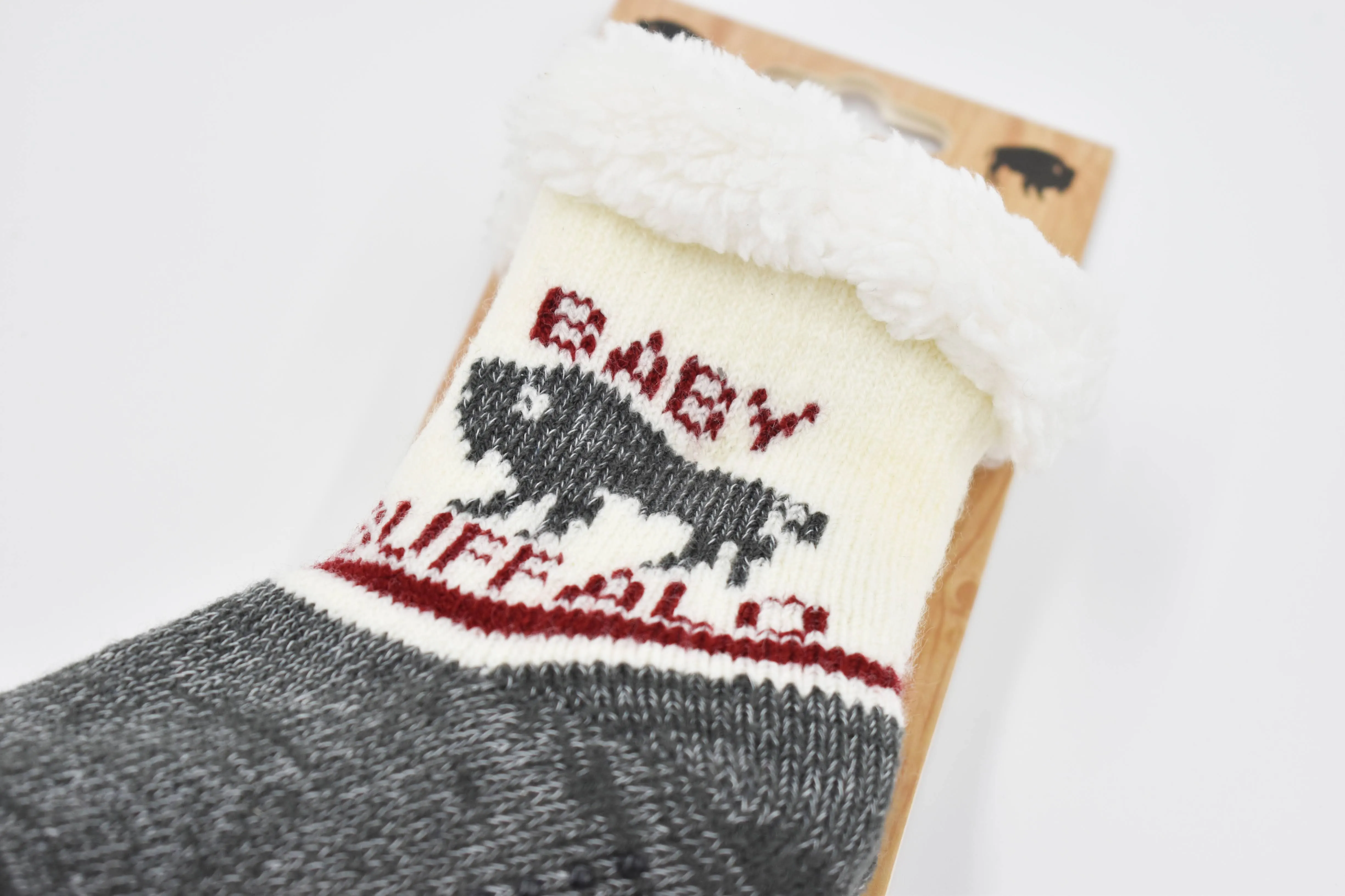 Baby Buffalo Slipper Socks