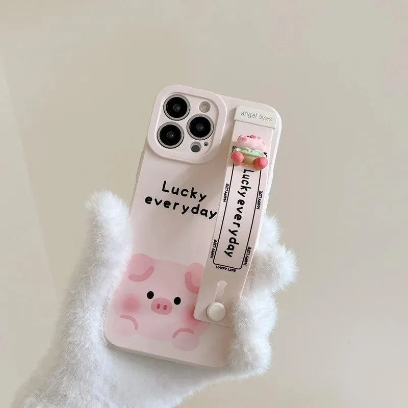 Pig Cartoon Frog Cute Phone Cases For iPhone 15 14 13 11 Pro Max