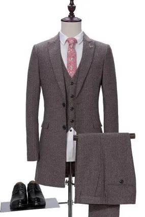 Business Mode Slim Fit 3 Piece Men Suit