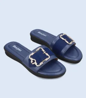 BW9197-NAVY-Women Casual Slipper