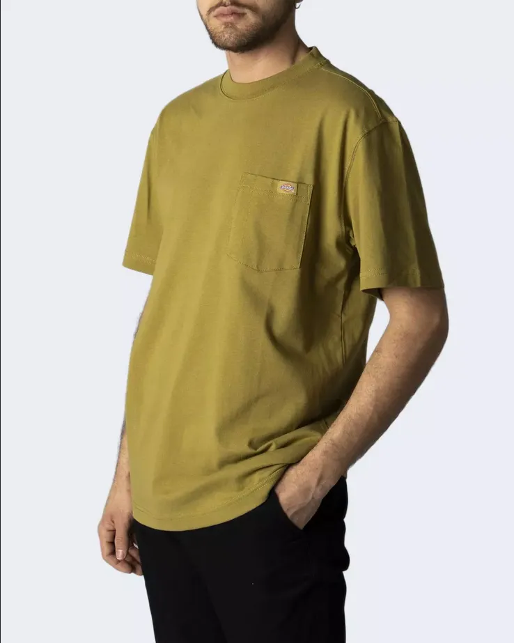 Dickies men's short sleeve t-shirt with pocket Porterdale DK0A4TMO C32 moss green