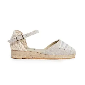 Canvas Espadrilles in Silver