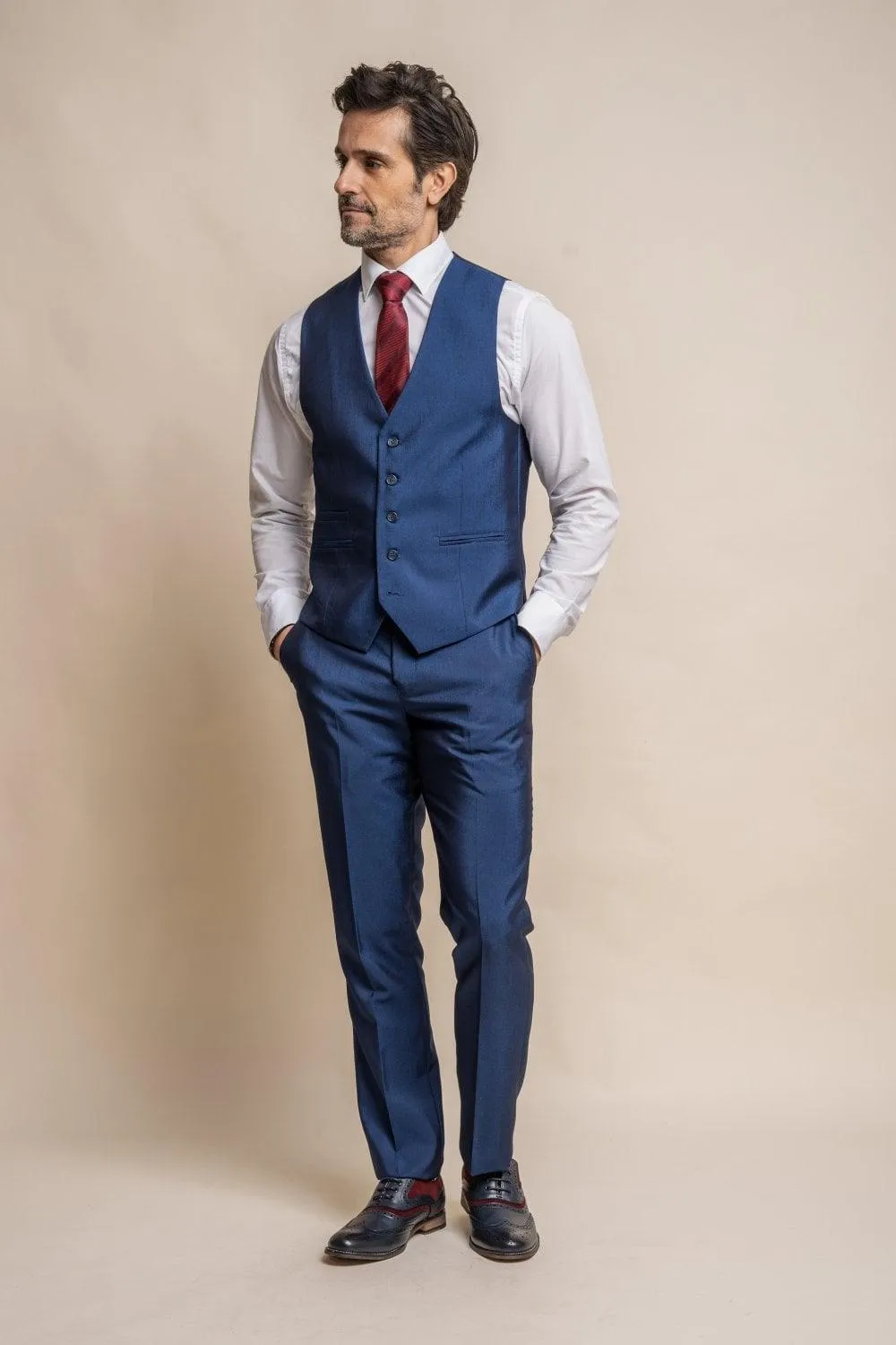 Ford Blue Regular Three Piece Suit