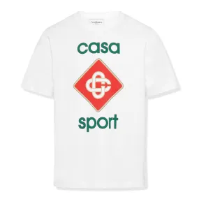 Casablanca Casa Sport Organic Cotton White T Shirt