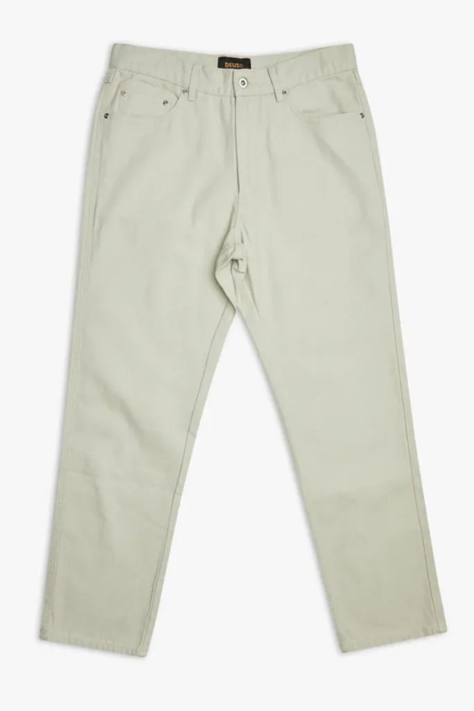 DEUS EX MACHINA DIXON CANVAS JEAN, OFF WHITE