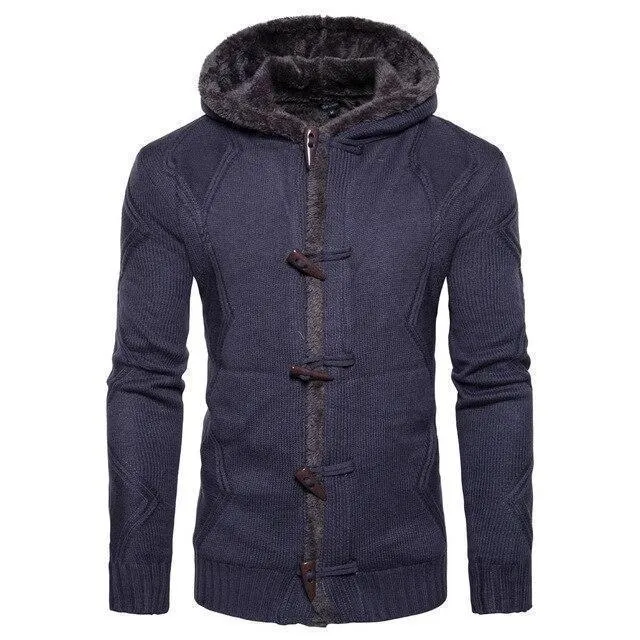 Buckle Cardigan Sweater For Men