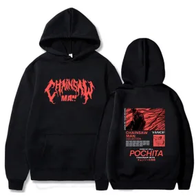 Chainsaw Man Pochita Cool Power Anime Hoodie High Quality