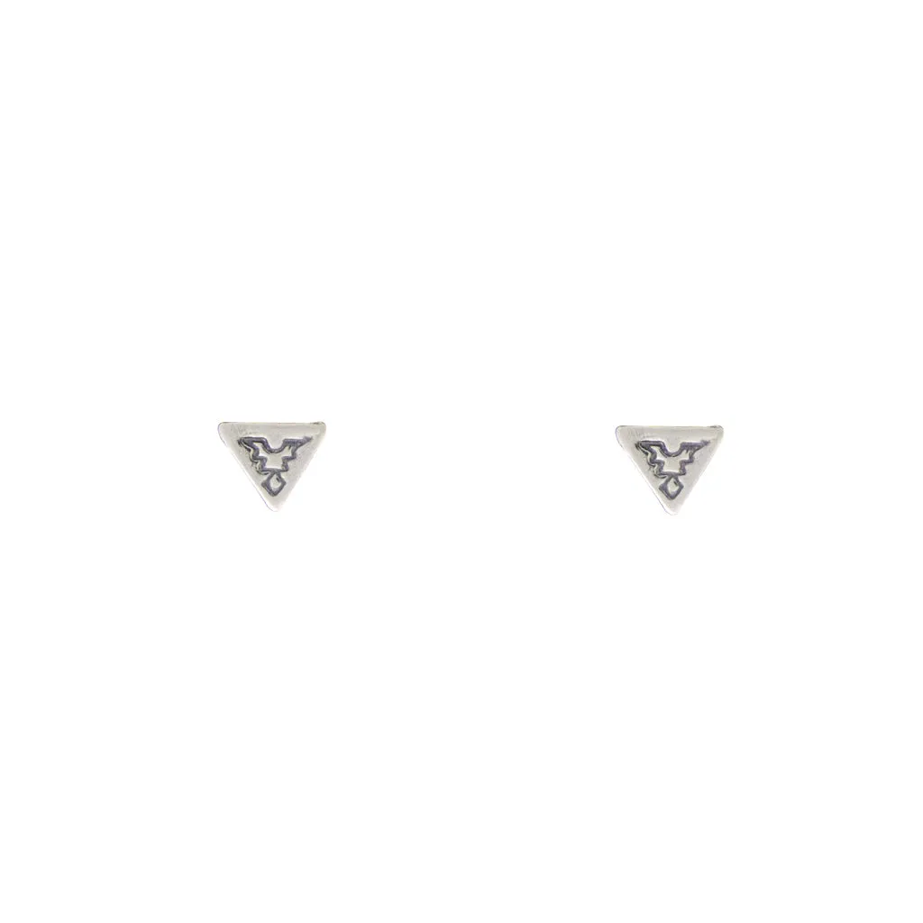 Tiny Charm Post Earrings - Thunderbird