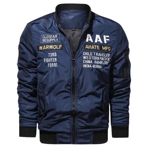 Letterman Jacket Bomber Men Parkas