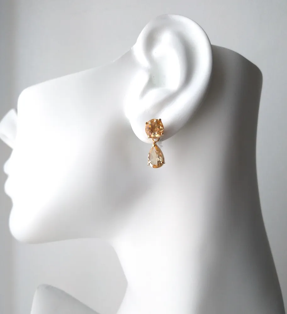 Citrine Separates Earrings