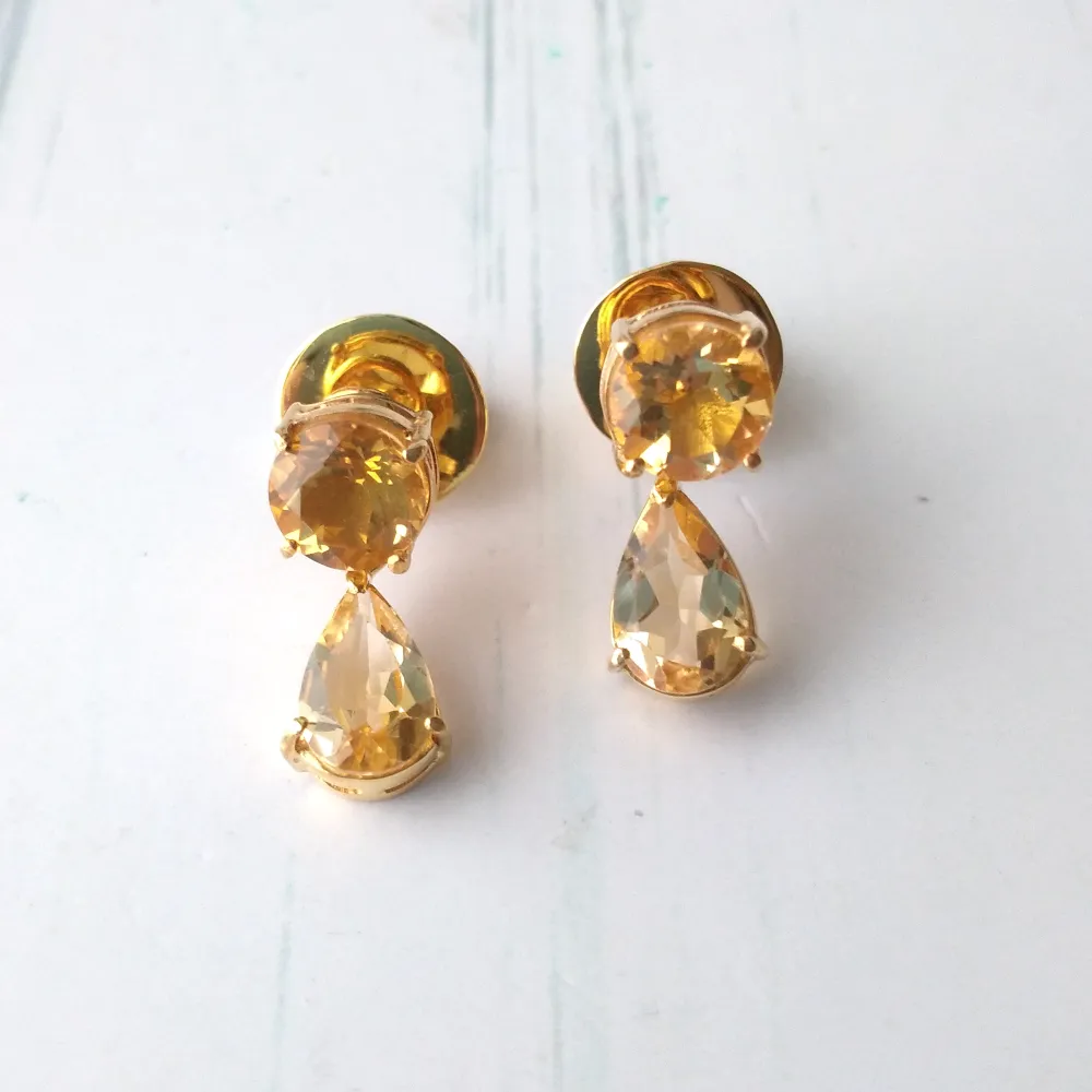 Citrine Separates Earrings