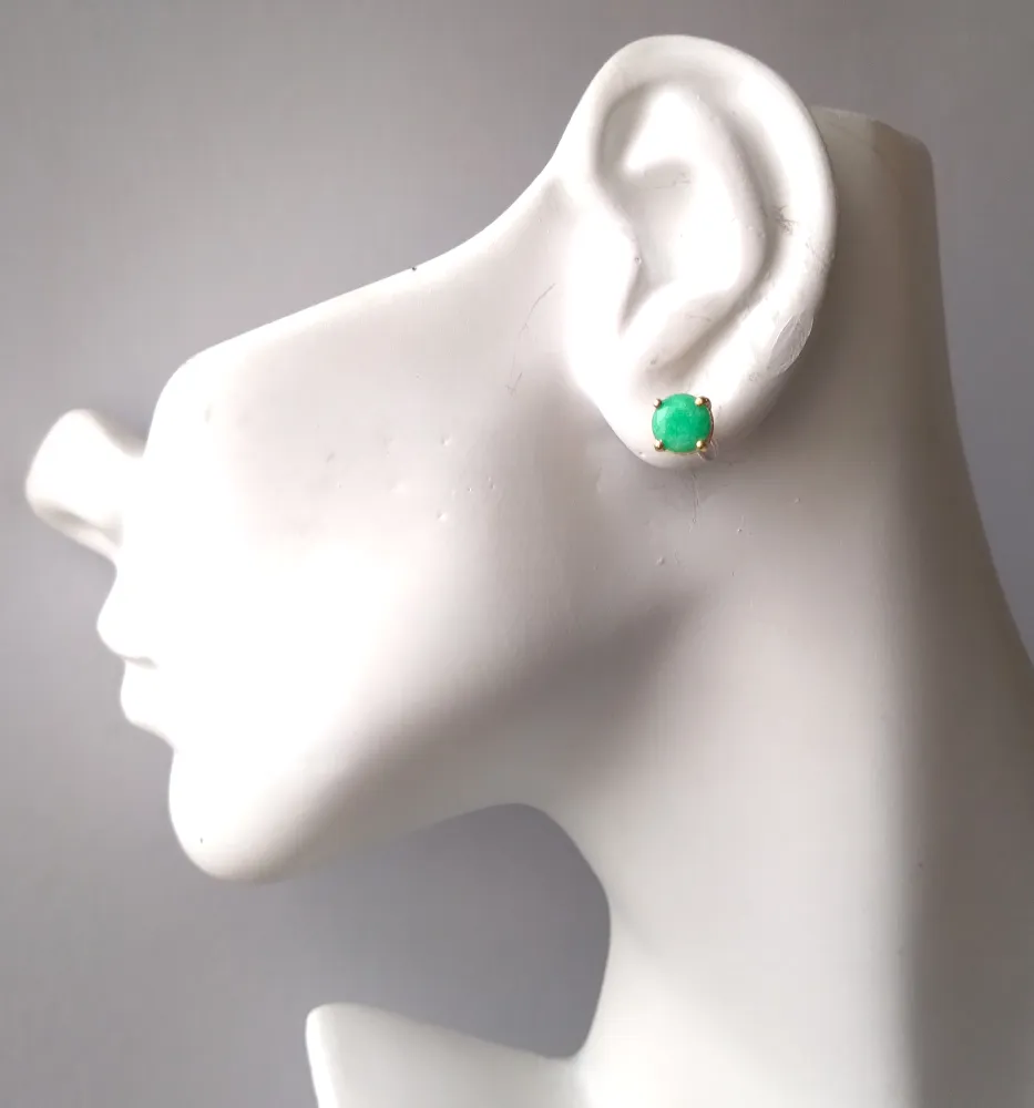 Green Agate &  White Opal Separates Earrings