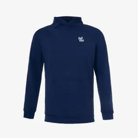 Clubhouse Script Hoodie in Navy Blue