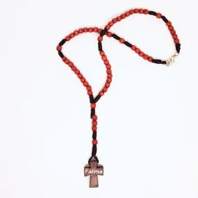 Cord & Wood Fatima Rosary