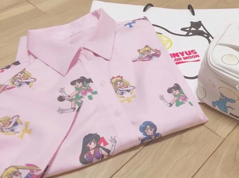 JAPANESE CARTOON 'SAILOR MOON 'PRINT SHIRT BY22979