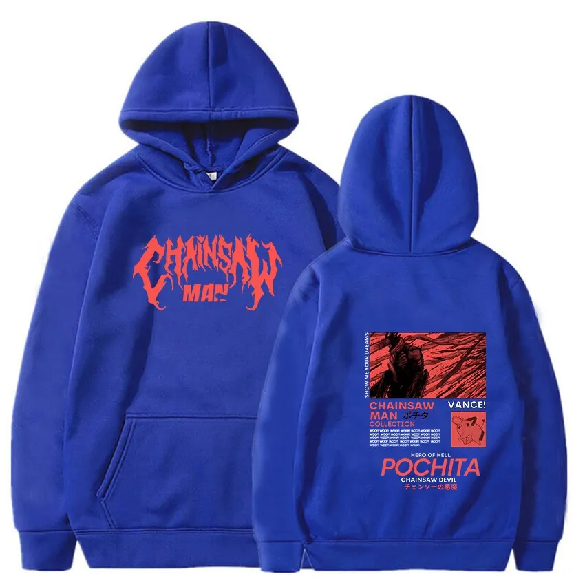 Chainsaw Man Pochita Cool Power Anime Hoodie High Quality