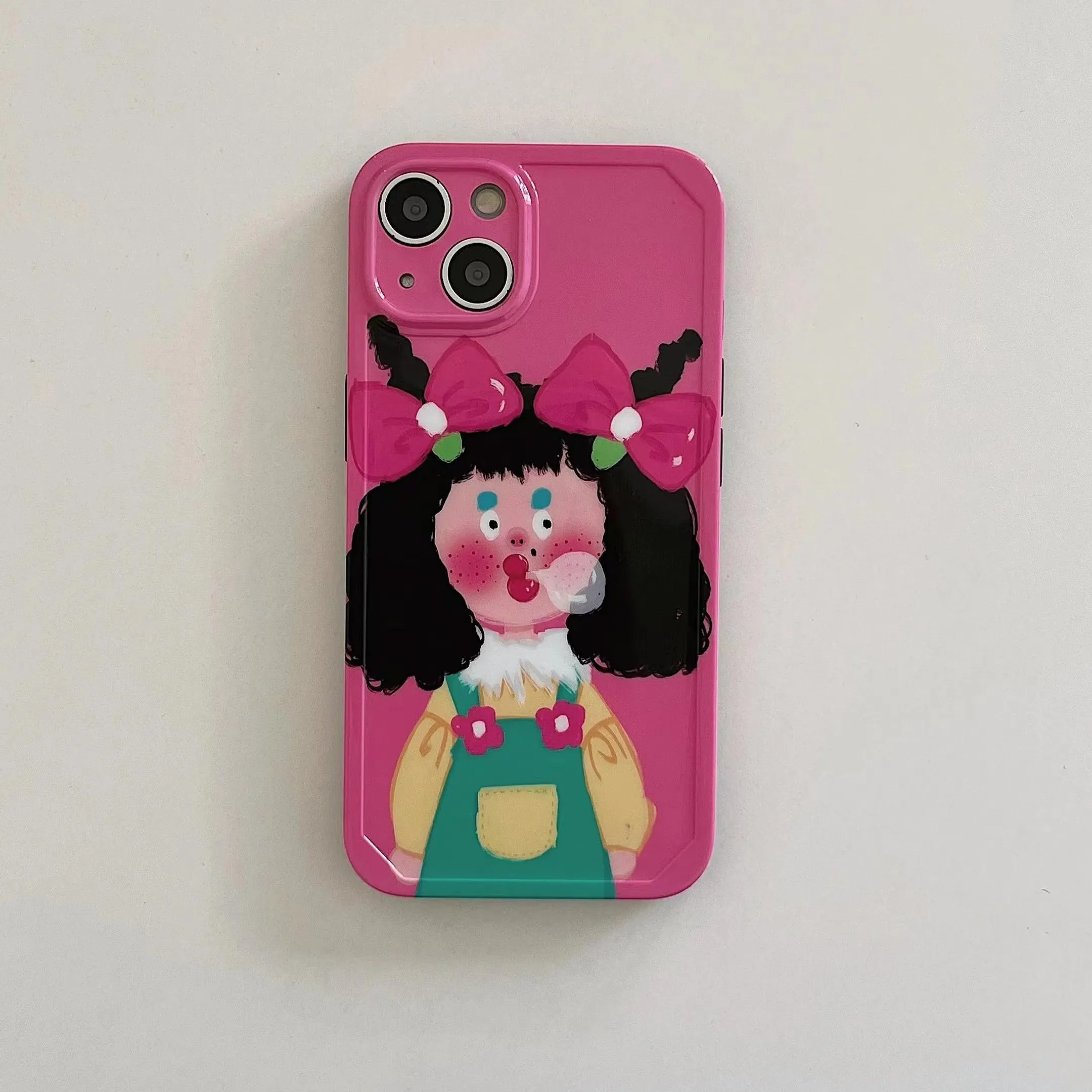 Cute Lovely Funny Girl Phone Case for iPhone 14, 13, 12, 11 Pro Max, 6, 7, 8 Plus, X, XR, XS Max