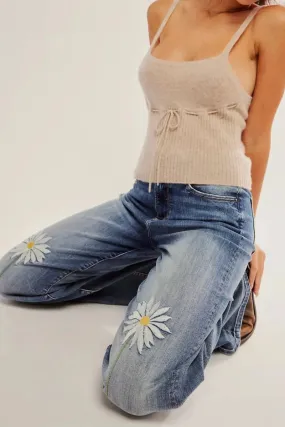 Daisy Wide Leg Boyfriend Jeans