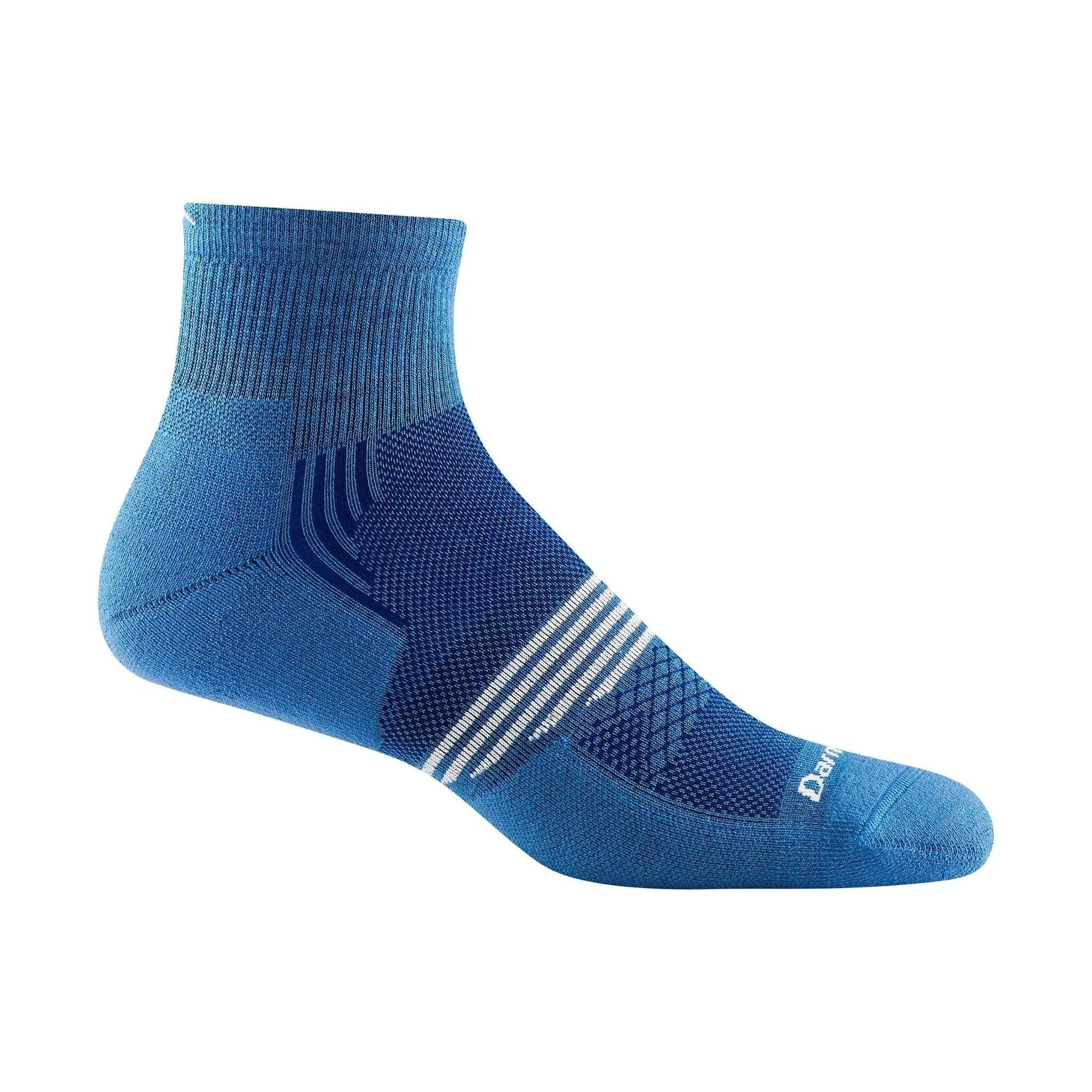 Darn Tough Vermont Men's Element Quarter Lightweight With Cushion - Cobalt