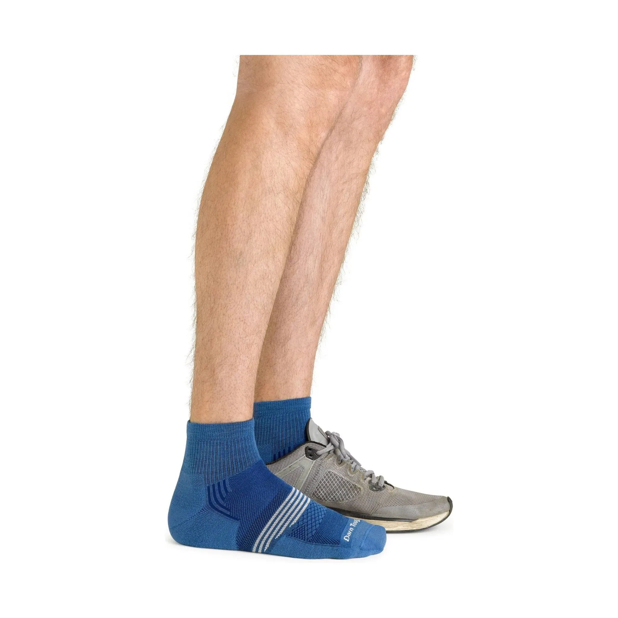 Darn Tough Vermont Men's Element Quarter Lightweight With Cushion - Cobalt