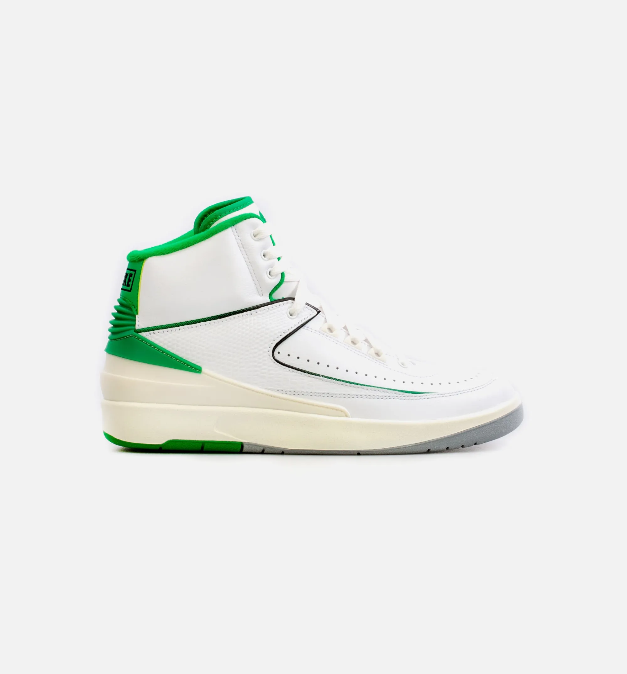 Air Jordan 2 Retro Lucky Green Mens Basketball Shoe - White/Green