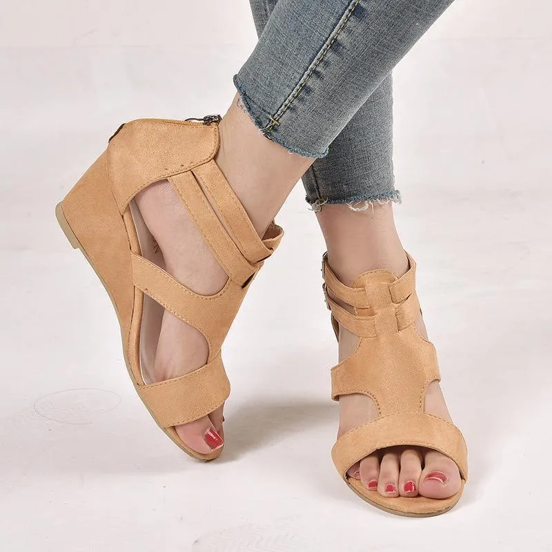 Strap Wedge Sandals