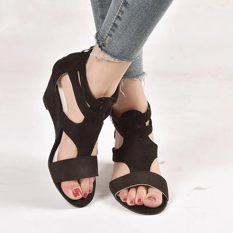 Strap Wedge Sandals