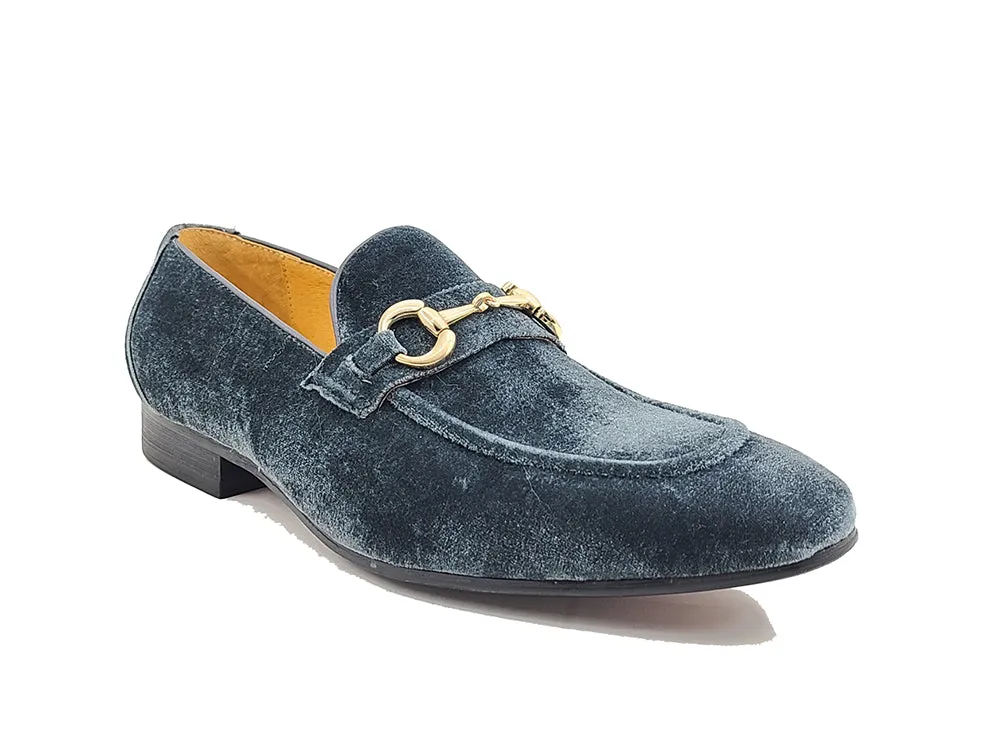 Velvet Buckle Loafer