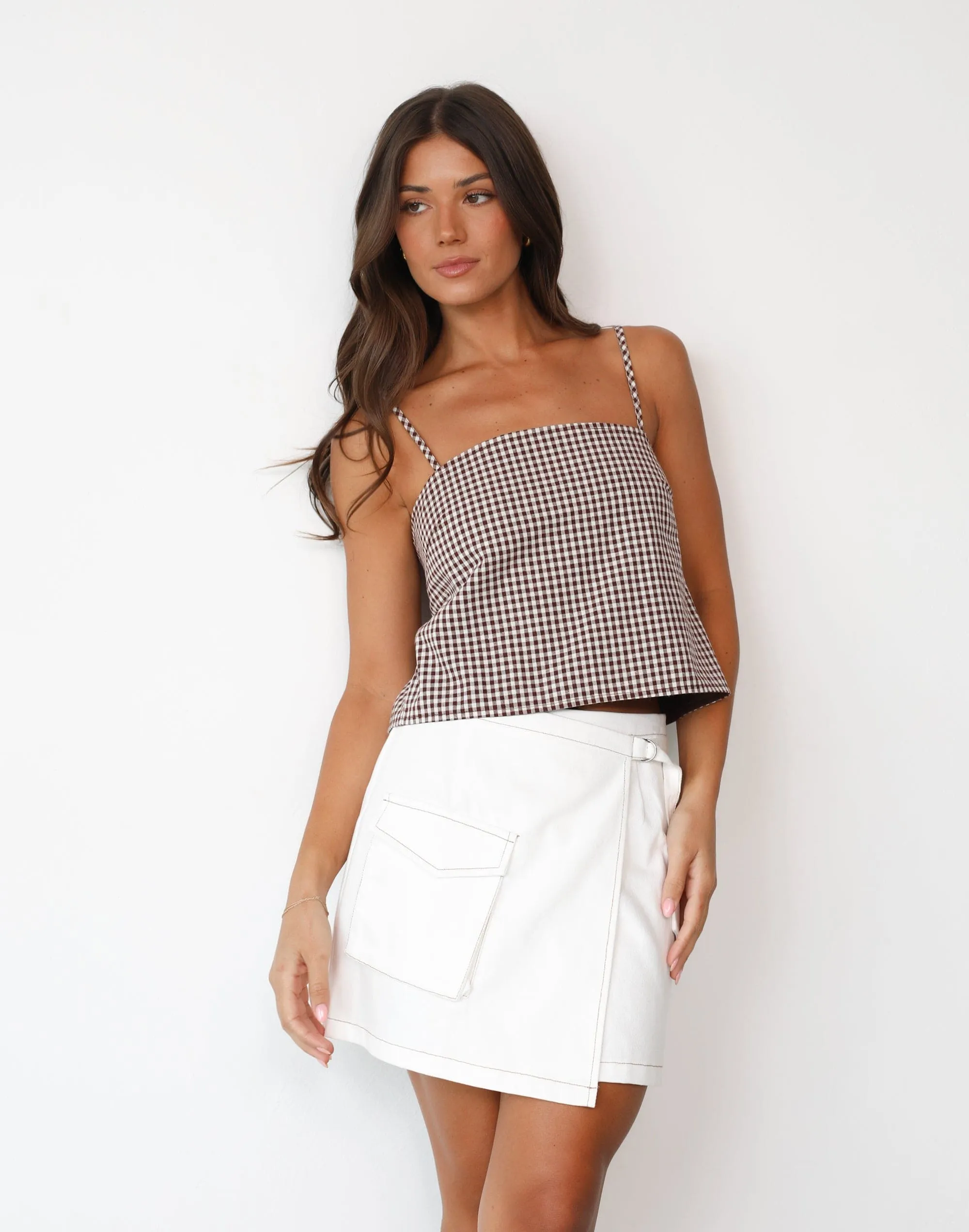 Scottie Mini Skirt (White)