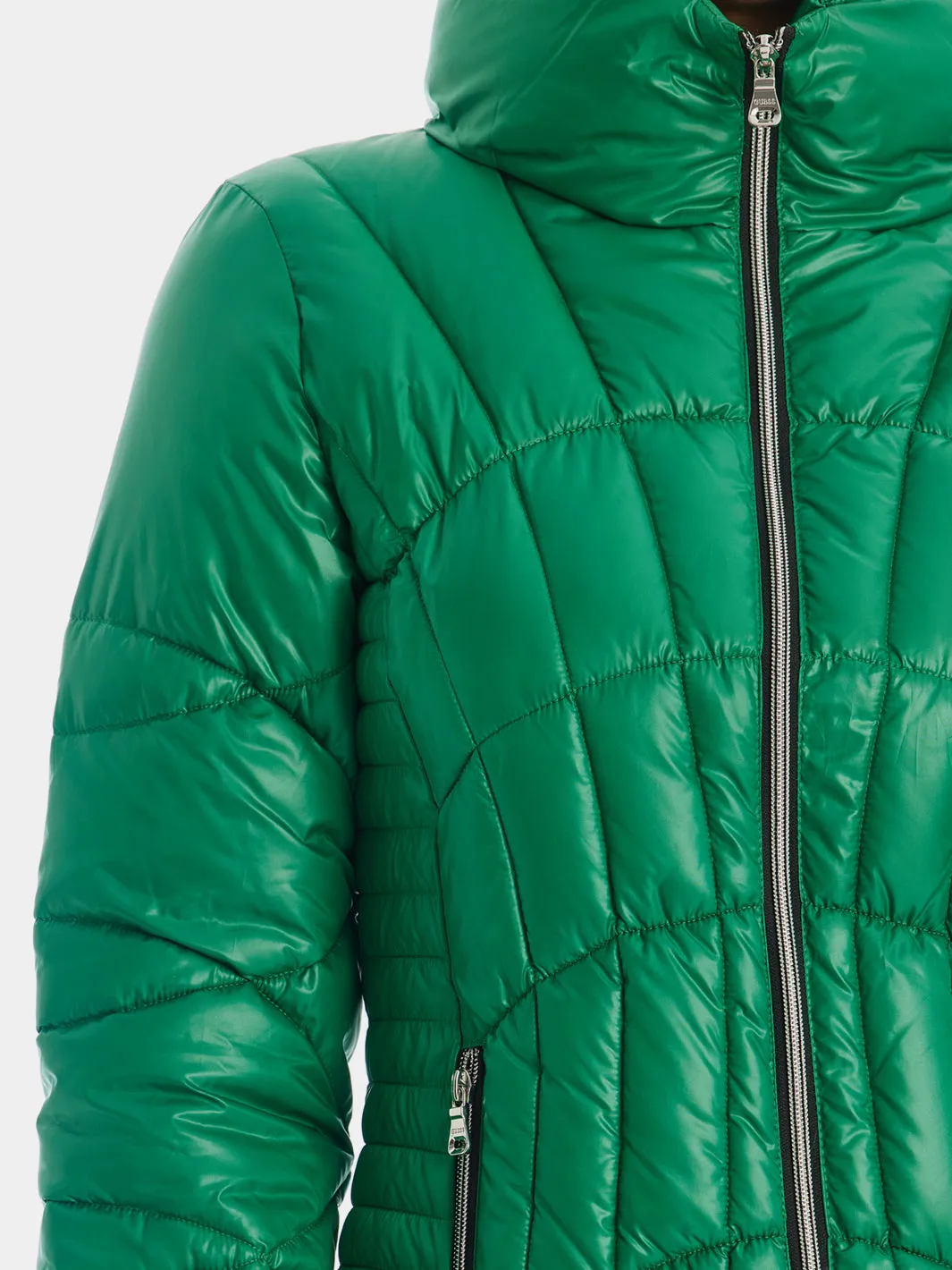 Puff Collar Quilted Puffer Jacket