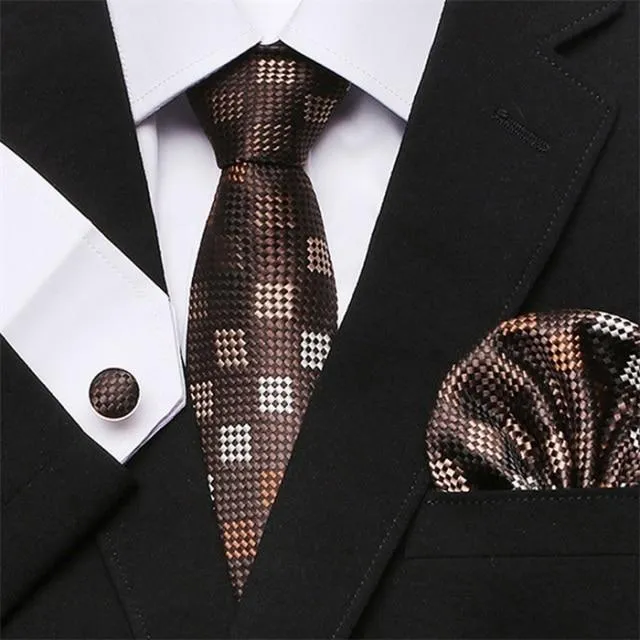 Jacquard Woven Necktie Set