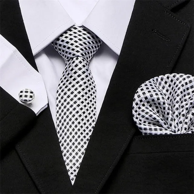 Jacquard Woven Necktie Set