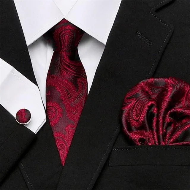 Jacquard Woven Necktie Set