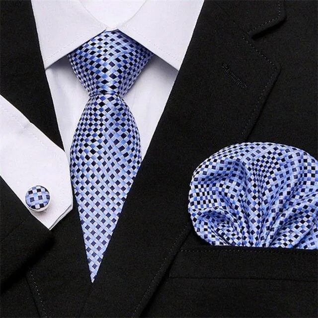 Jacquard Woven Necktie Set