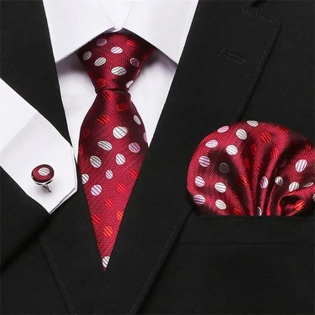 Jacquard Woven Necktie Set