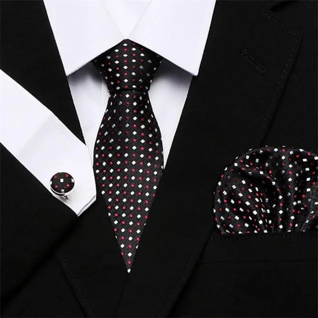 Jacquard Woven Necktie Set