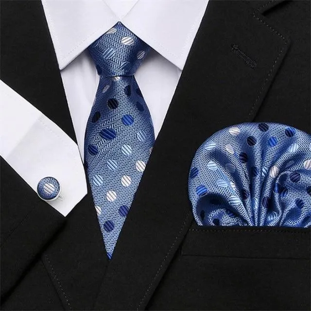 Jacquard Woven Necktie Set