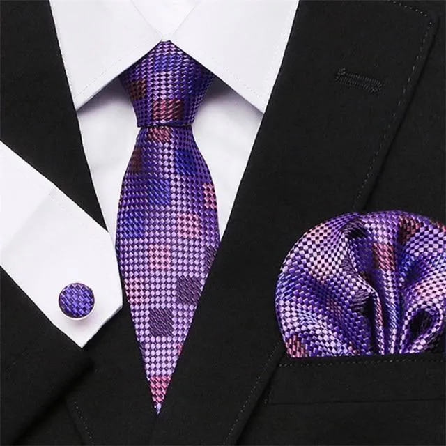 Jacquard Woven Necktie Set