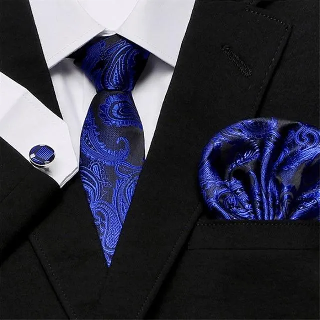 Jacquard Woven Necktie Set