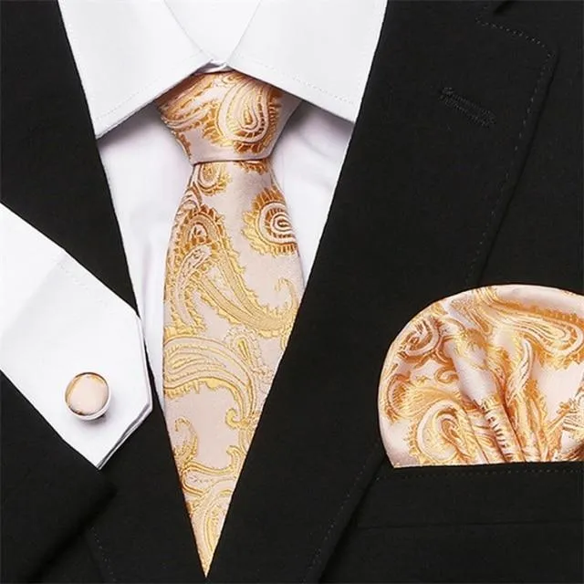 Jacquard Woven Necktie Set