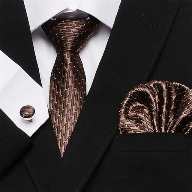 Jacquard Woven Necktie Set