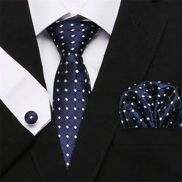 Jacquard Woven Necktie Set